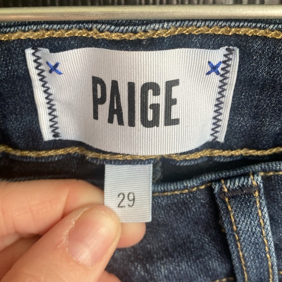 PAIGE Verdugo Ankle Skinny Jeans Denim Button Front Size 29 - Picture 3 of 7